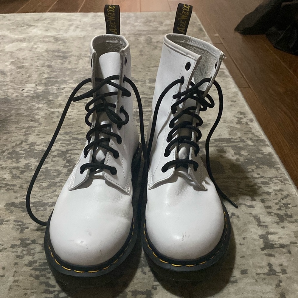 white doc martens jadon boot